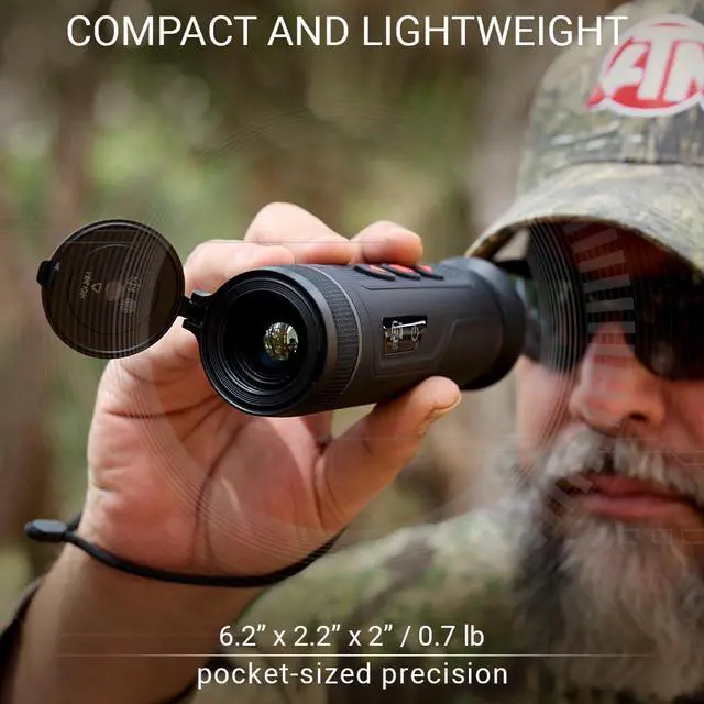 Alt view image 6 of 6 - ATN BlazeTrek 625 Thermal Monocular with 5 Color Palettes, 16GB Storage, Lightweight Design, and Long-Lasting Battery (Black)
