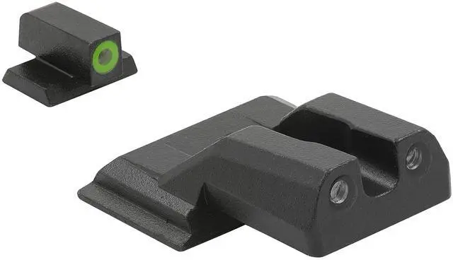 Alt view image 4 of 7 - Meprolight ML-41770 HVS Fixed Self Illuminated Green Front and Rear Day/Night Sight for Smith & Wesson M&P Shield