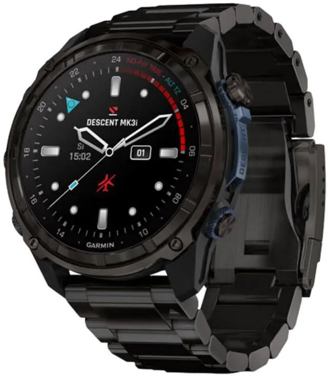Alt view image 5 of 7 - Garmin Descent Mk3i, Dive Computer and Multisport GPS Smartwatch, Air Integration, Black Titanium