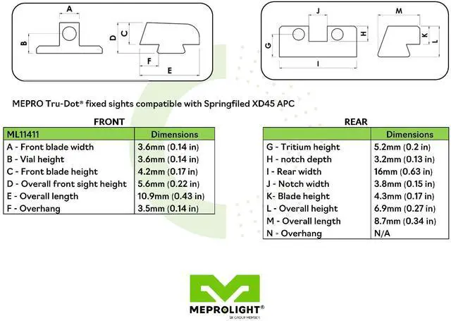 Alt view image 6 of 6 - SPRINGFIELD XD 45ACP G/Y FIXED TD