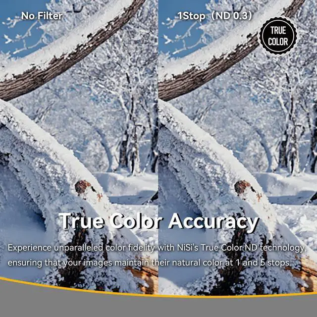Alt view image 9 of 14 - Nisi 55Mm True Color Nd-Vario 1-5 Stops (0.3-1.5)  Variable Nd Nd2-Nd32  Nano-Coating With Optical Glass