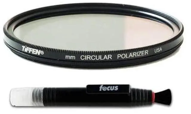 Main image of Tiffen Circular Polarizing Filter and Lens Cleaning Brush Kit (46mm)