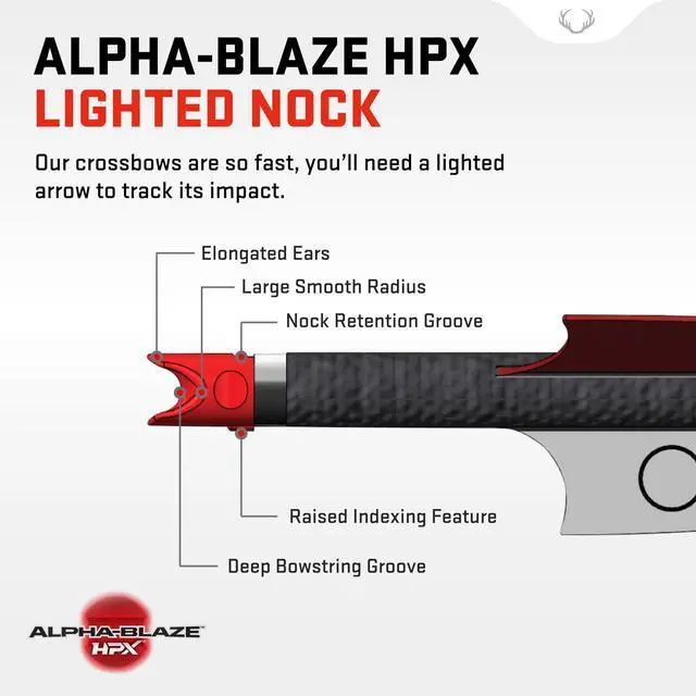 Alt view image 3 of 5 - TenPoint CenterPunch HPX with Alpha-Blaze Lighted Nock and Premium Carbon Arrows (3-Pack)
