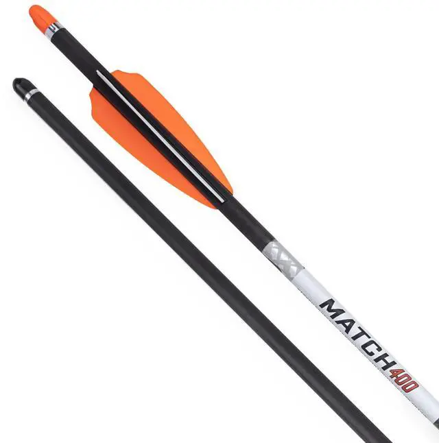 Alt view image 3 of 7 - Ten Point Wicked Ridge Match 400 Grains .004 Inch Straight Alpha-Nock 20-Inch Carbon Arrow (6-Pack)