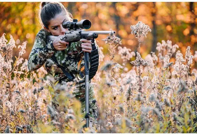 Alt view image 6 of 7 - Vanguard VEO 2 AM-234TU Shooting Stick for Crossbow or Rifle