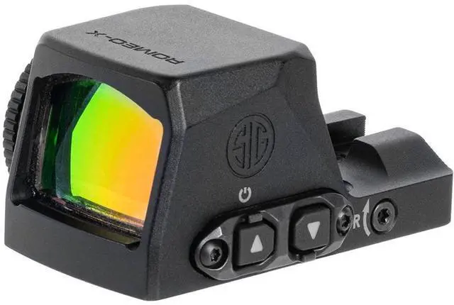Main image of SIG SAUER Romeo-X PRO Pistol-Mounted Red Dot Sight - Durable Aluminum Lightweight Waterproof MOTAC Miniature Open Reflex Sight with 15 Illumination Settings, Black, 6 MOA Red Dot