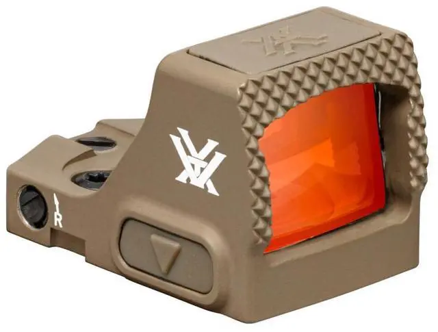 Alt view image 2 of 7 - Vortex Defender - CCW 3 MOA Micro Red Dot with 10 Brightness Settings (Tan)