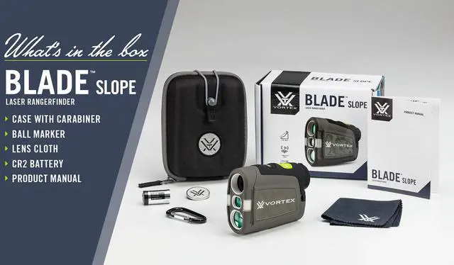 Alt view image 6 of 6 - Vortex Blade Slope Golf Laser Rangefinder with Slope Mode, Clear View Optics, and Shockproof Design