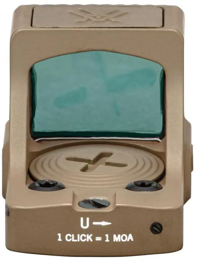 Alt view image 7 of 7 - Vortex Defender - CCW 3 MOA Micro Red Dot with 10 Brightness Settings (Tan)