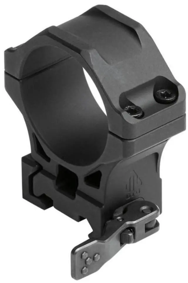 Main image of UTG ACCU-SYNC 34mm QR Picatinny Scope Rings with Locking Quick Release Lever and Tool-Free Tension Adjustment (Black, Medium Profile)