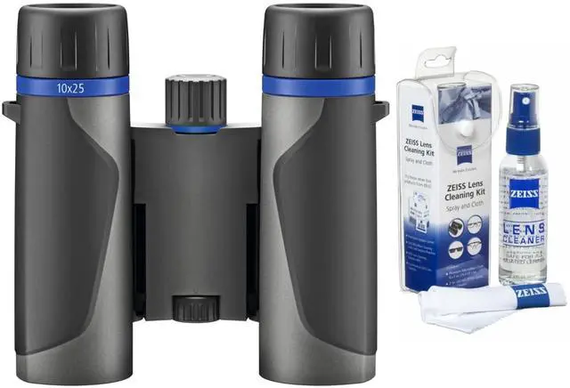 Main image of Zeiss 10x25 Terra ED Compact Pocket Binoculars and Zeiss Cleaning Kit Bundle (2 Items)