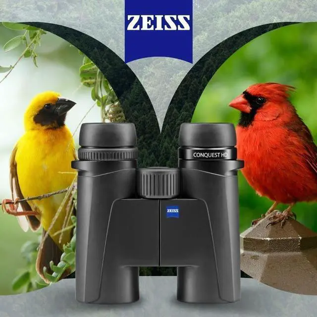Alt view image 2 of 7 - Zeiss Conquest HDX 10x32 Binocular with 90 Percent Light Transmission and Rugged Design (Black) Bundle with Zeiss Binocular Comfort Carrying Strap and Zeiss Lens Cleaning Kit (3 Items)