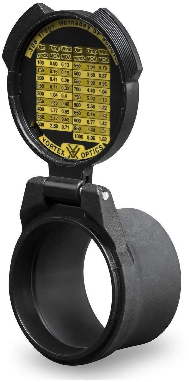 Alt view image 2 of 7 - Vortex Defender Flip Cap Eyepiece & Flip Cap Objective 50