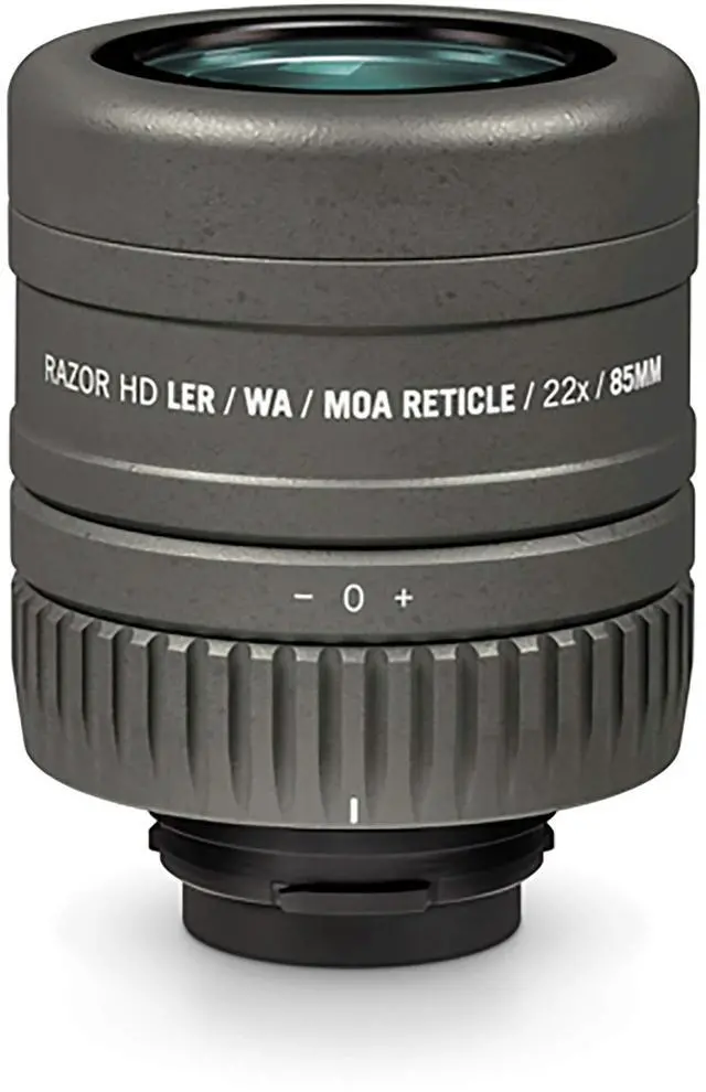 Alt view image 5 of 7 - Vortex Optics Razor HD 22x Ranging MOA Reticle Spotting Scope Eyepiece for the Razor HD 27-60x85mm Spotting Scope