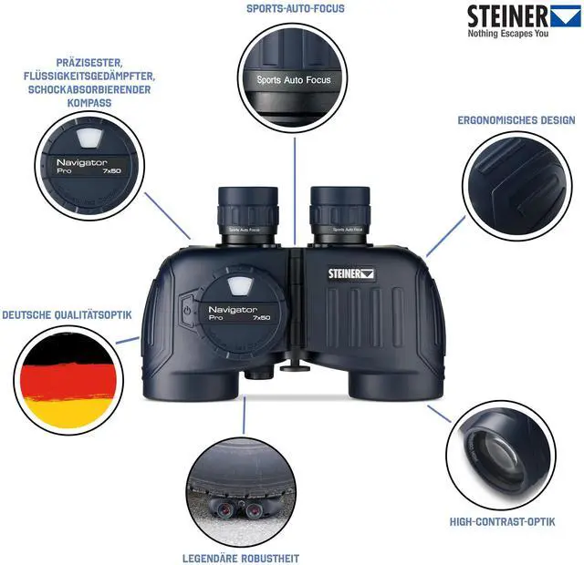 Alt view image 8 of 10 - Steiner Navigator Pro 7x50 Binocular, Compass Included,
