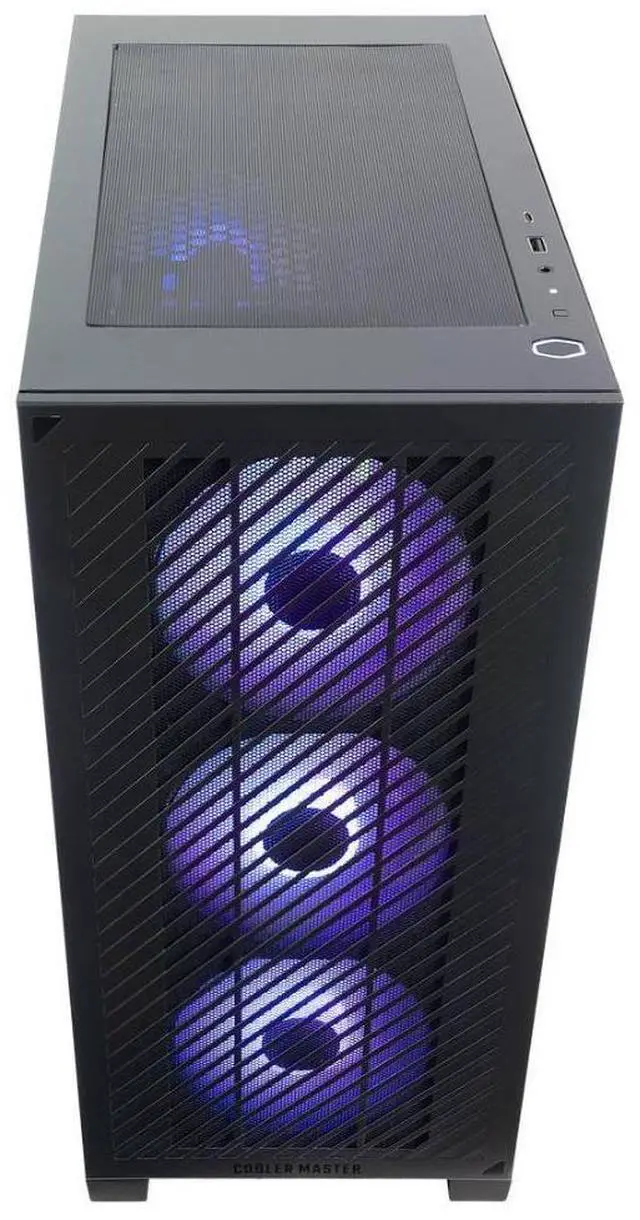 Alt view image 4 of 4 - Cooler Master BLACK R7 5700GT/32GB/1TB/ GTX 4060 8GB Card Gaming Desktop