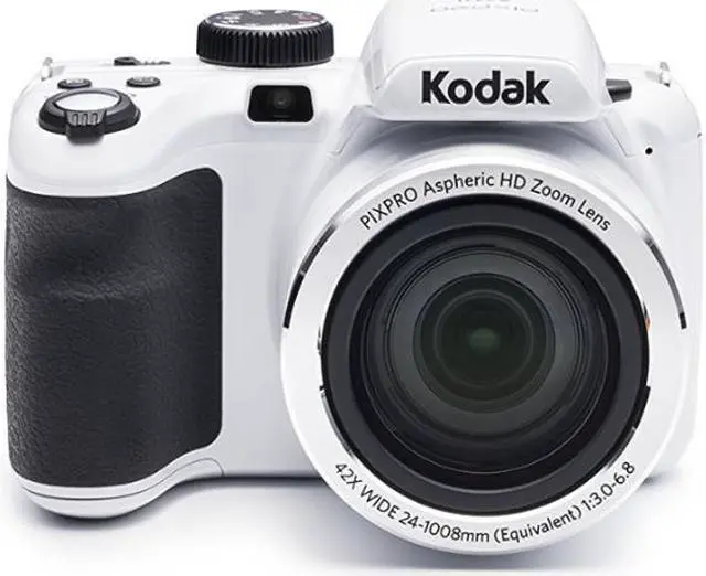 Alt view image 2 of 8 - Kodak PIXPRO AZ421 Digital Camera (White) with 32GB SD Card and Accessory Kit
