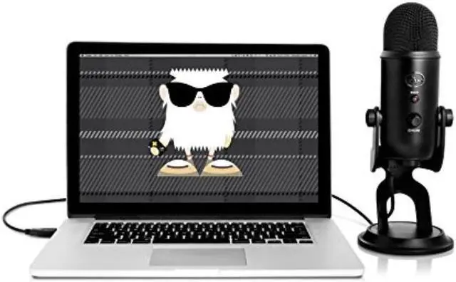 Alt view image 3 of 4 - Blue Microphones Yeti (Blackout) Professional Multi-Pattern USB Mic for Recording & Streaming Bundle with Pop Filter