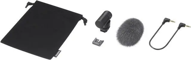 Alt view image 5 of 7 - Sony Vlogger Shotgun Microphone with MI Shoe and 3.5mm Male-Female Audio Cable