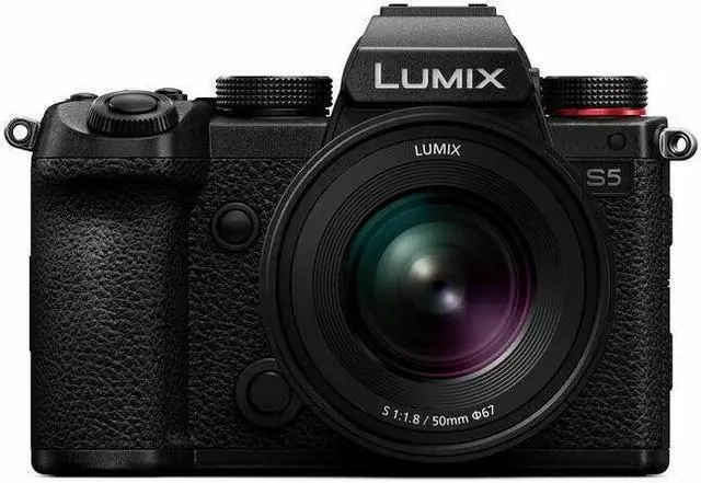 Alt view image 2 of 7 - Panasonic Lumix S5 IIX 24.2MP Full Frame Mirrorless Camera with 50mm f/1.8 Lenses and 128GB SD Card