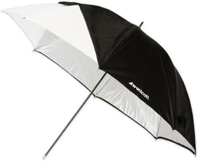 Alt view image 2 of 18 - Westcott 45" Optical White Satin with Removable Black Cover