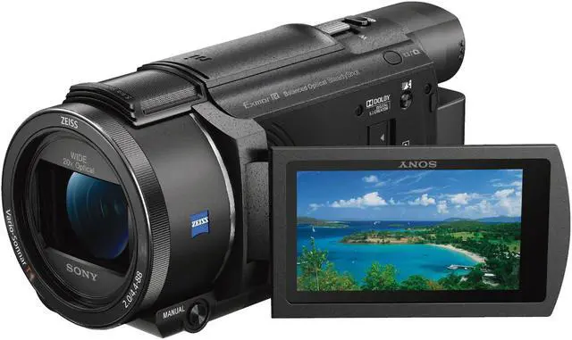 Alt view image 4 of 6 - Sony FDR-AX53 UHD 4K Handycam Camcorder with 55mm Filter and Accessory Bundle
