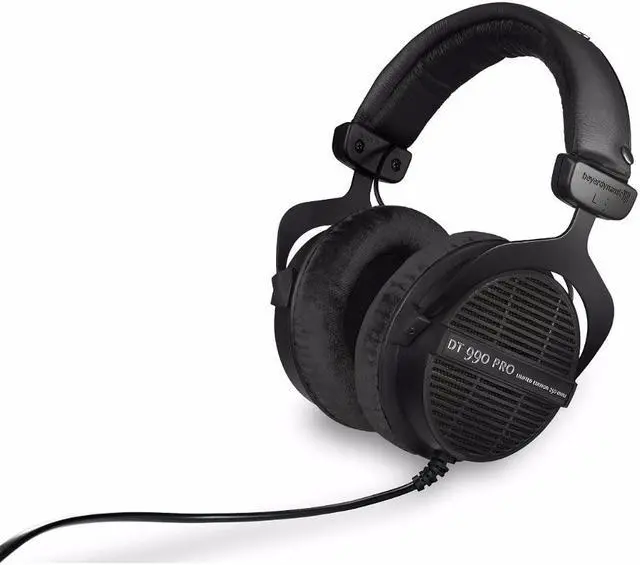 Alt view image 4 of 8 - Beyerdynamic DT 990 PRO Studio Headphones (Ninja Black, Limited Edition) Bundle