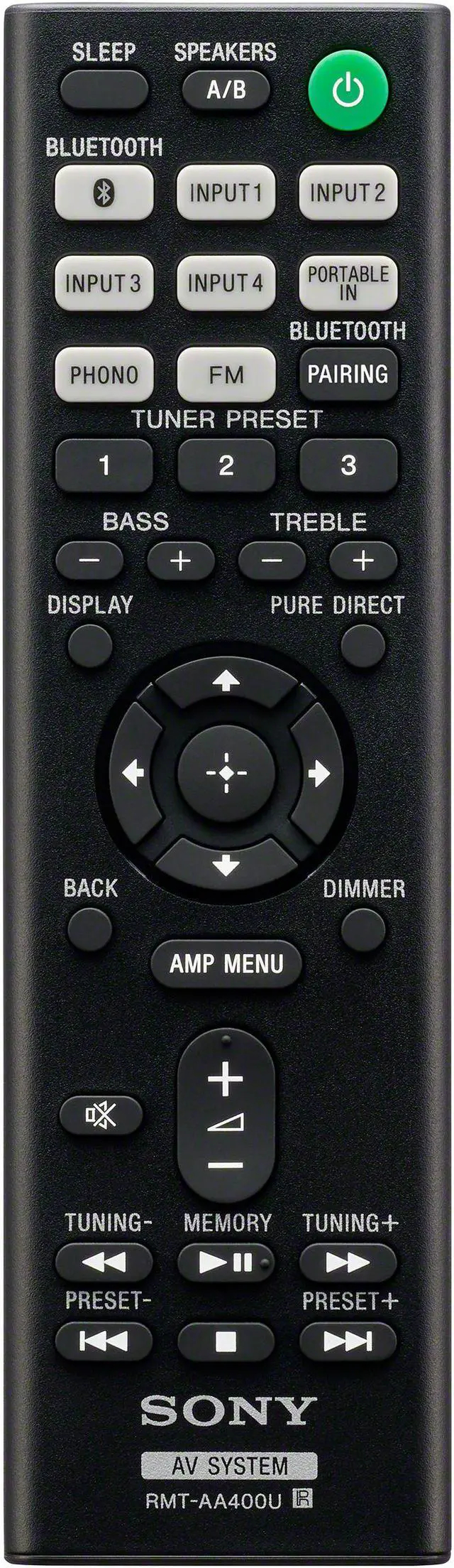 Alt view image 5 of 7 - Sony STRDH190 2-ch Stereo Receiver with Phono Inputs and Bluetooth bundle