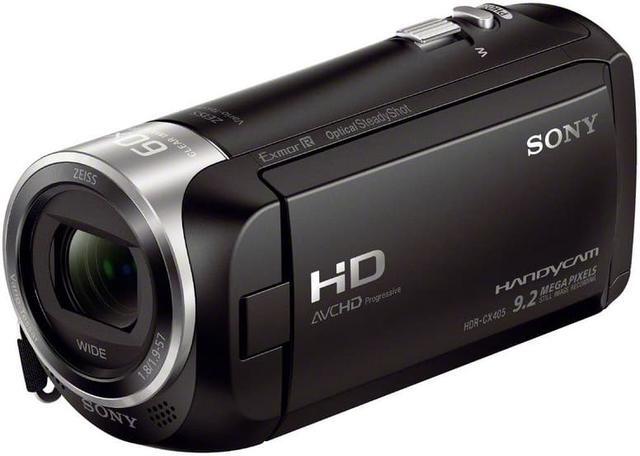 Alt view image 5 of 8 - Sony CX405 Handycam 1080p Camcorder with 32GB SD Card and Battery Bundle