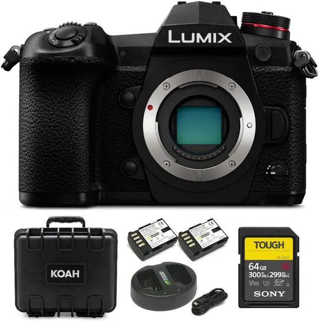 Main image of Panasonic Lumix G9 Mirrorless Micro Digital Camera Body and Accessory Kit