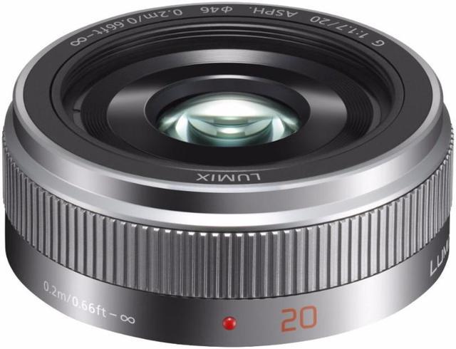 Panasonic Lumix G 20mm f/1.7 II ASPH Lens (Silver) Camera Lenses