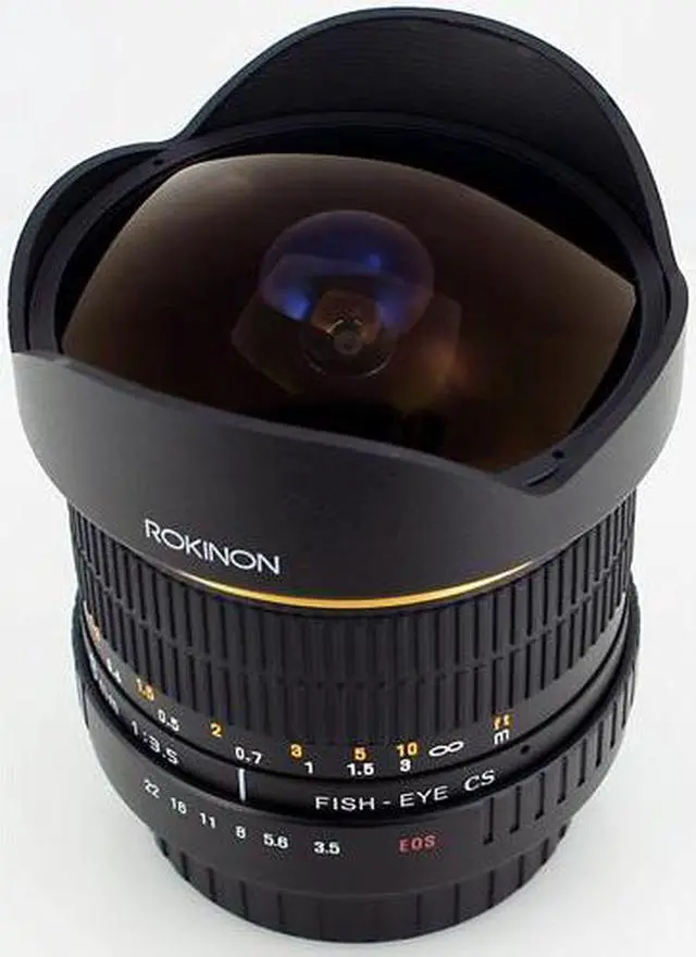 Alt view image 6 of 18 - Rokinon FE8MC 8mm f/3.5 Aspherical Fisheye Lens for Canon DSLR Cameras Black