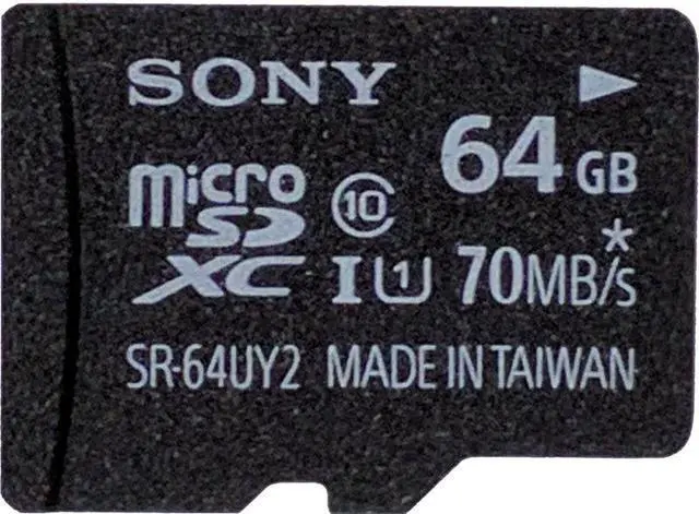 Main image of Sony 64GB Class 10 UHS-1 Micro SDXC up to 70MB/s Memory Card