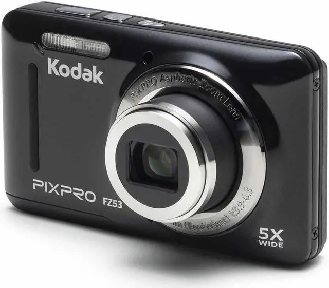Alt view image 6 of 17 - Kodak PixPro Friendly Zoom FZ53 Digital Camera, Black #FZ53-BK