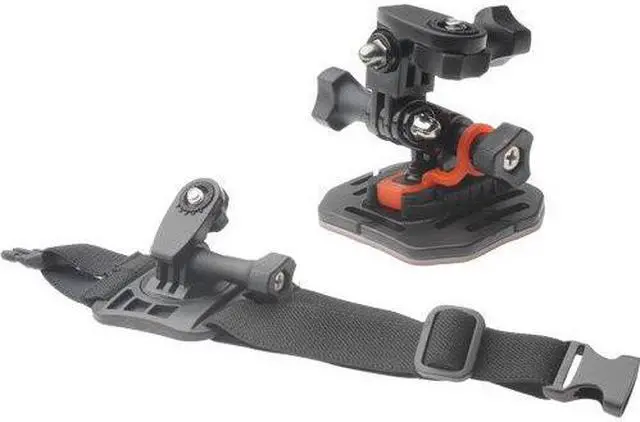 Alt view image 7 of 14 - Vivitar Pro Series Curved Helmet & Arm Mounts for GoPro & All Action Cameras