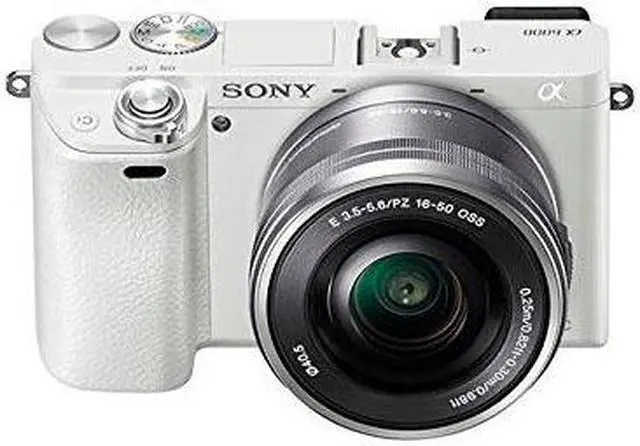 Alt view image 14 of 20 - Sony Alpha a6000 Mirrorless Digital Camera with 16-50mm E-Mount Lens, White