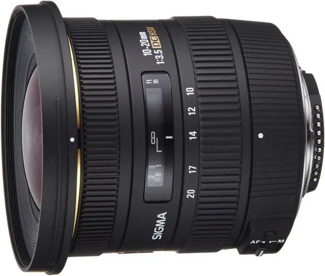 Alt view image 3 of 12 - Sigma 10-20mm f/3.5 EX DC HSM Lens for Nikon F (202306) with FLD Filter, CPL Filter, UV Filter - Close Up Filter Kit and