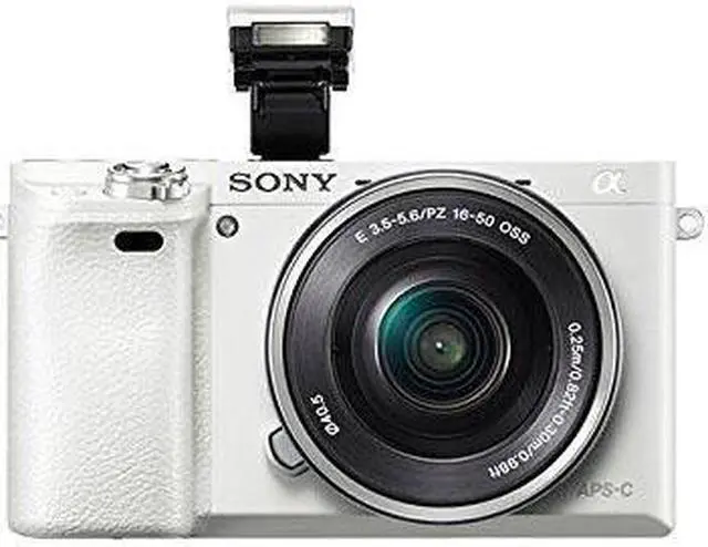 Alt view image 15 of 20 - Sony Alpha a6000 Mirrorless Digital Camera with 16-50mm E-Mount Lens, White