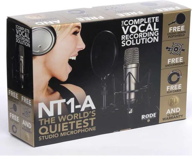 Alt view image 10 of 17 - Rode Microphones NT1-A Quiet Studio Condenser Microphone