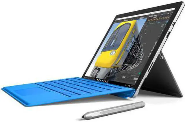 Alt view image 3 of 9 - Microsoft Surface Pro 4 Intel Core i5-6300U 4GB Memory 128 GB SSD Intel HD Graphics 520 12.3" Touch Screen 2736 x 1824 Detachable 2-in-1 Laptop with Stylus Windows 10 Pro 64-bit CR5-00001