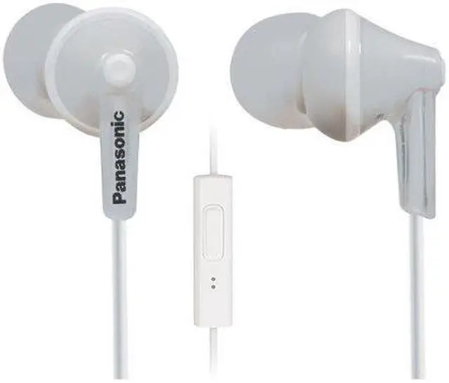 Alt view image 2 of 11 - Panasonic Rp-tcm125-w Tcm125 Earbuds With Remote & Microphone (White)