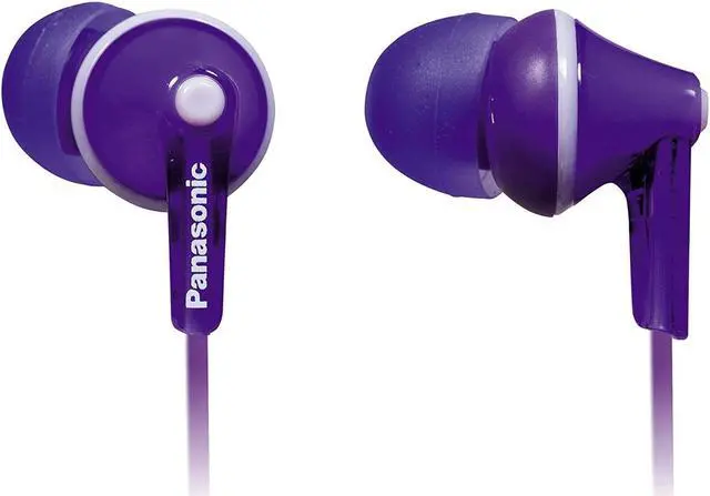 Alt view image 3 of 14 - Panasonic Rp-tcm125-v Tcm125 Earbuds With Remote & Microphone (Purple)