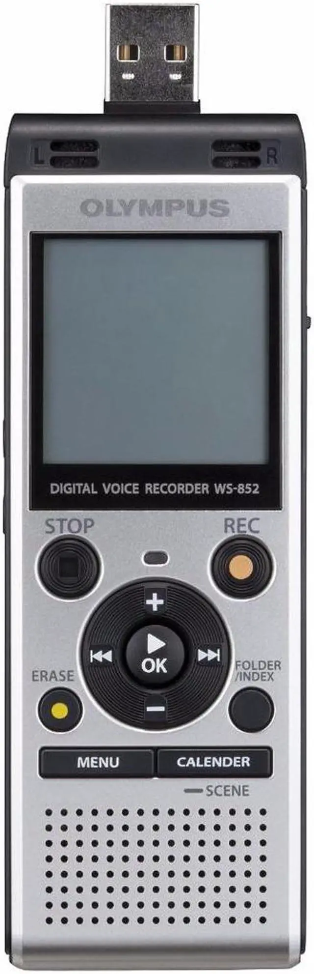 Alt view image 9 of 20 - Olympus WS-852 Digital Voice Recorder, Silver, V415121SU000