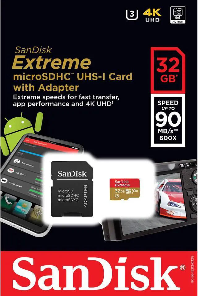 Alt view image 7 of 19 - 32GB EXTREME MICRO SDHC UHS-I