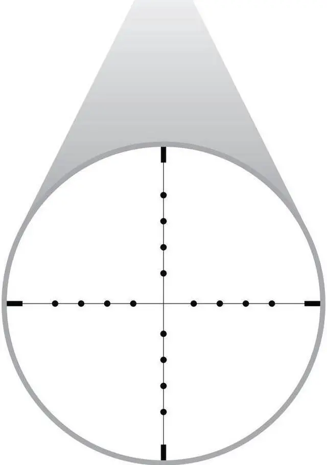 Alt view image 4 of 4 - Hawke Vantage 4-12x40 IR Riflescope, Mil Dot Reticle - 14141 with 2pc Rings