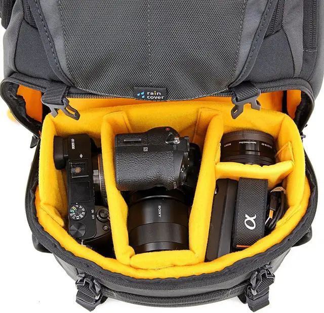 Alt view image 10 of 20 - Vanguard Alta Sky 45D Camera Backpack - Fits Pro DSLR with 70-200mm, 2-3 Lenses