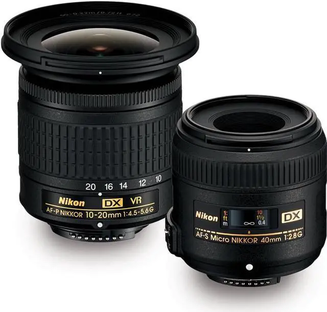 Alt view image 2 of 10 - Nikon Landscape and Macro Two Lens Kit with AF-P 10-20mm VR & AF-S 40mm Lens