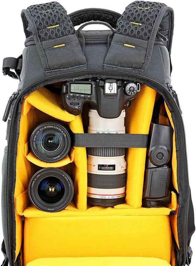 Alt view image 9 of 20 - Vanguard Alta Sky 45D Camera Backpack - Fits Pro DSLR with 70-200mm, 2-3 Lenses