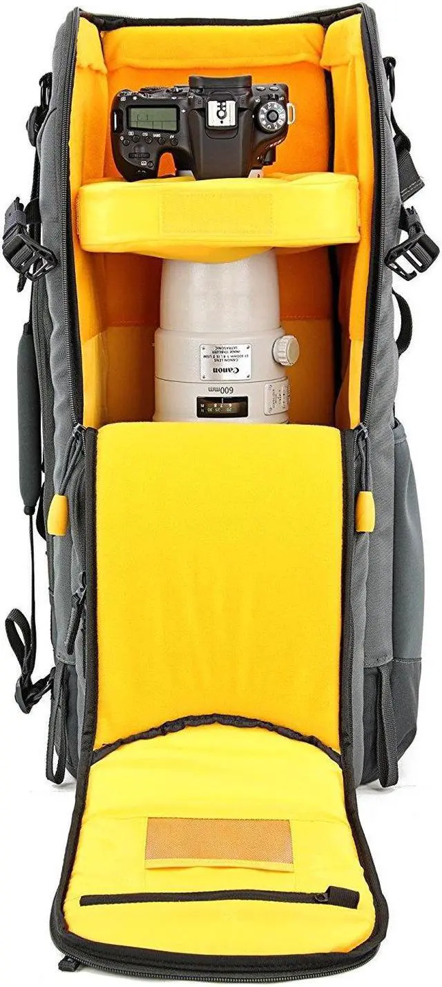 Alt view image 12 of 20 - Vanguard Alta Sky 66 Camera Backpack - Fits Pro DSLR, 600mm f/4 Lens, and More