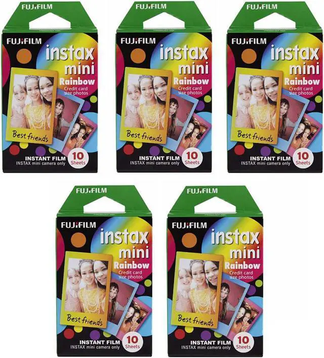 Main image of Fujifilm Instax Mini Instant Rainbow Film (50 Sheets)
